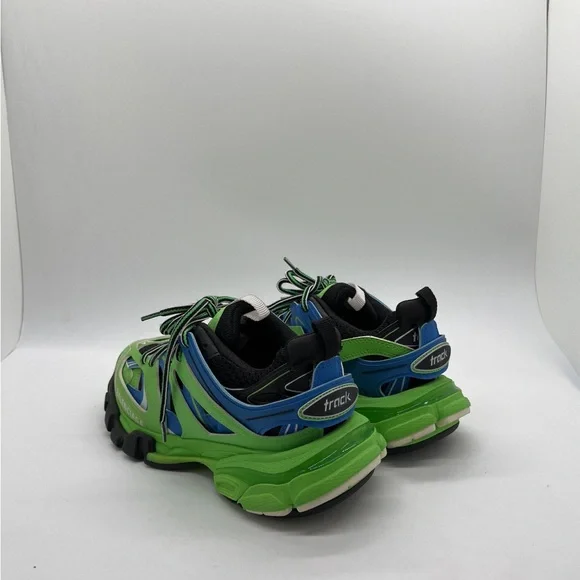Balenciaga  Green and Blue Sneakers - Picture 4 of 5